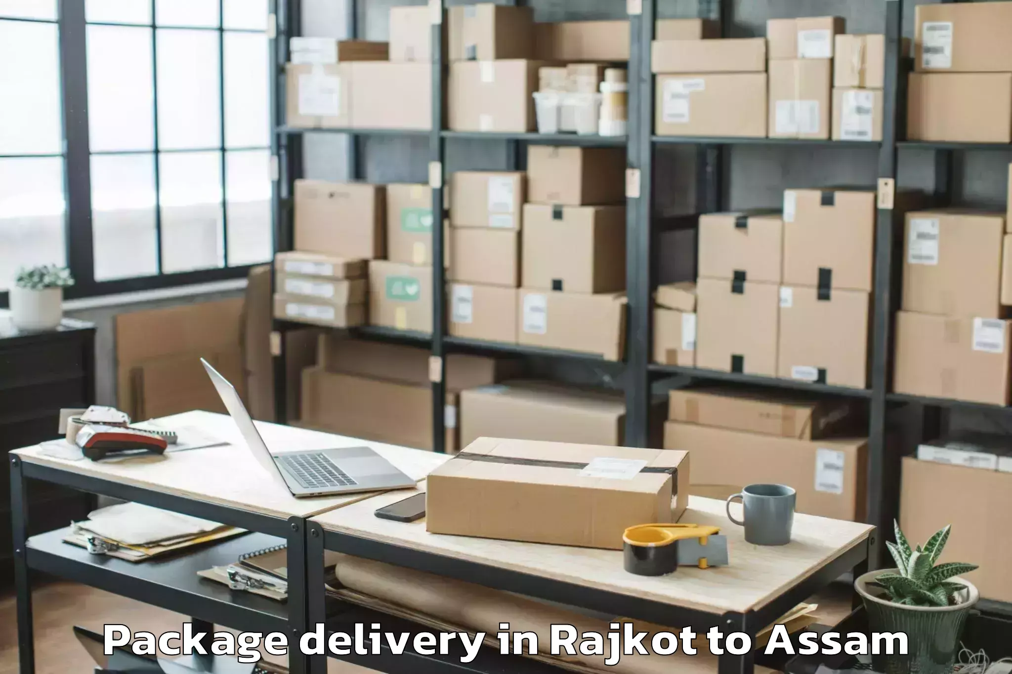 Reliable Rajkot to Kangku Package Delivery